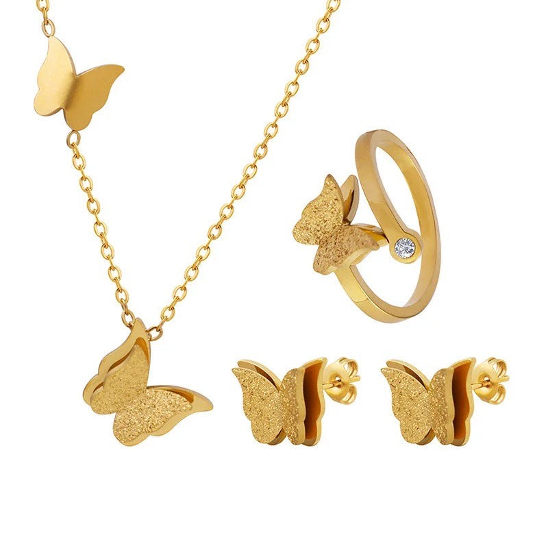 "Butterfly Elegance Jewelry Set"